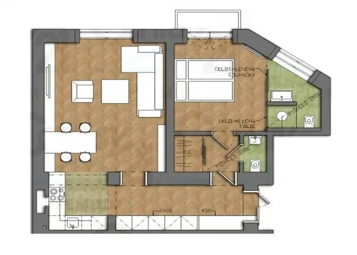 Charming With Balcony In Parizska Street