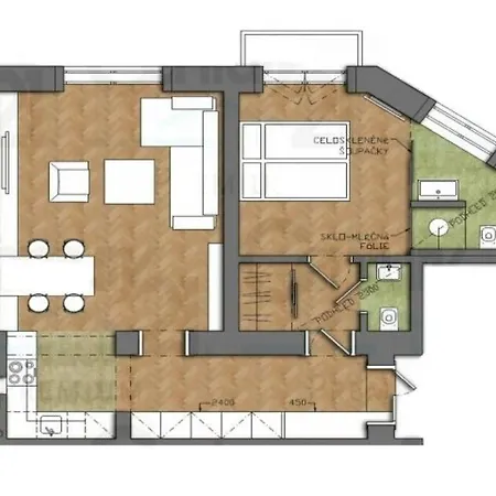 Charming With Balcony In Parizska Street With Free Garage